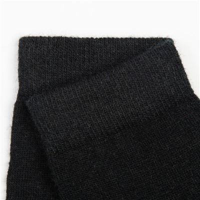 Носки женские шерстяные «Super fine», цвет чёрный, размер 35-37